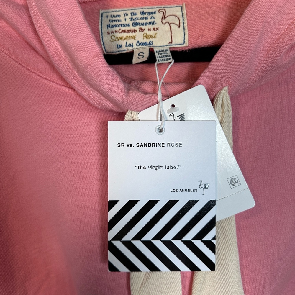 NWT Free People x Sandrine Rose Hoodie W/ Pockets & Drawstring - Picture 3 of 4